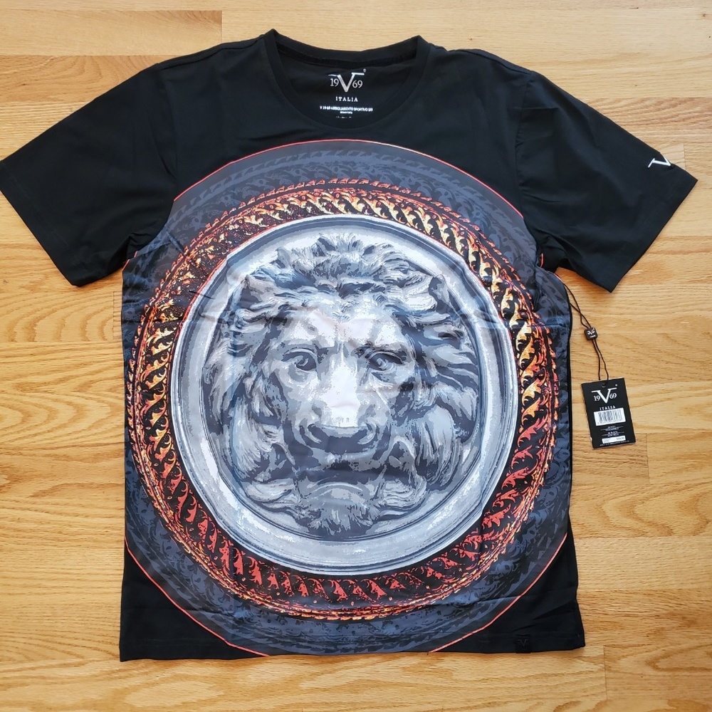 New VERSACE 1969 Italia Medusa Lion Head T shirt M - Picture 6 of 6